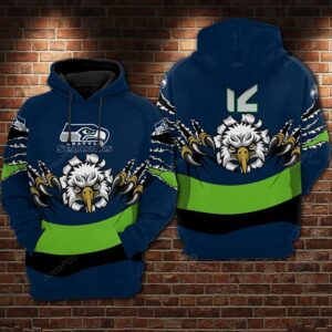 Seattle Seahawks Ncaa Football 3d Hoodie For Men For Women Seattle Seahawks All Over Printed Hoodie. Seattle Seahawks 3d Shirt - 029ae1047122