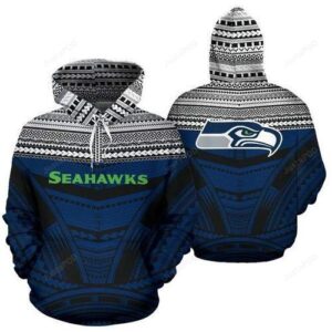 Seattle Seahawks Ncaa Football Maori Tattoo 3d Hoodie For Men For Women Seattle Seahawks All Over Printed Hoodie. Seattle Seahawks 3d Full Printing Shirt - 9a8dbbb7636b