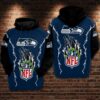 Seattle Seahawks Nfl Football Claws 3d Hoodie For Men For Women Seattle Seahawks All Over Printed Hoodie. Seattle Seahawks 3d Shirt - 09cd2da1941d