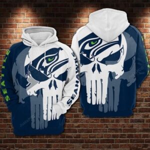 Seattle Seahawks Nfl Football Punisher Skull 3d Hoodie For Men For Women Seattle Seahawks All Over Printed Hoodie. Seattle Seahawks 3d Full Printing Shirt - 17609af023d5