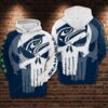 Seattle Seahawks Nfl Football Punisher Skull 3d Hoodie For Men For Women Seattle Seahawks All Over Printed Hoodie. Seattle Seahawks 3d Shirt - 0d48de483784