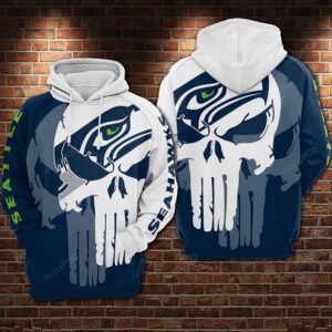 Seattle Seahawks Nfl Football Punisher Skull 3d Hoodie For Men For Women Seattle Seahawks All Over Printed Hoodie. Seattle Seahawks 3d Shirt - 0d48de483784
