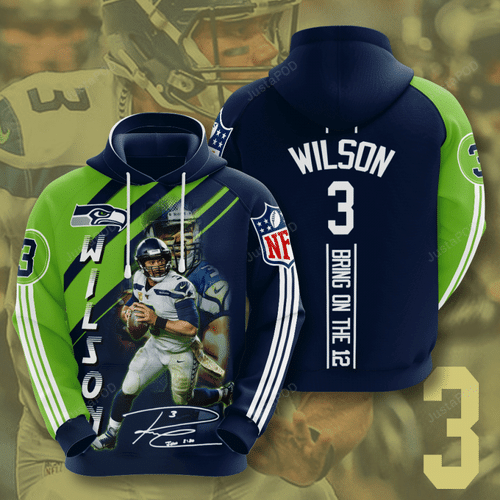 Seattle Seahawks Russell Wilson 3D Hoodie For Men For Women - d25db4715b4b Seattle Seahawks Russell Wilson 3D Hoodie For Men For Women - d25db4715b4b