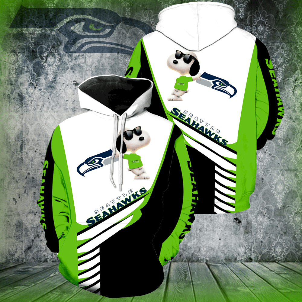 Seattle Seahawks Snoopy All Over Print 3D Hoodie For Men And Women - ac0b12588e97 Seattle Seahawks Snoopy All Over Print 3D Hoodie For Men And Women - ac0b12588e97