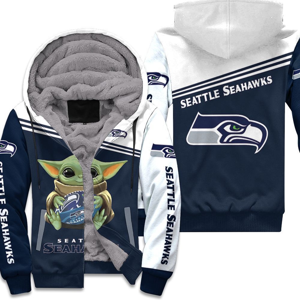 Seattle Seahawks X Baby Yoda 3D Hoodie Unisex Fleece Hoodie - 9ba9458a9778 Seattle Seahawks X Baby Yoda 3D Hoodie Unisex Fleece Hoodie - 9ba9458a9778