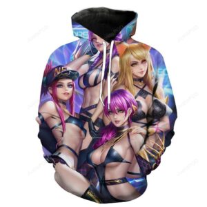 Sexy KDA League Girls ï¿½ Sexy League of Legends 3D Hoodie For Men Women All Over 3D Printed Hoodie - 1d92a77401e5