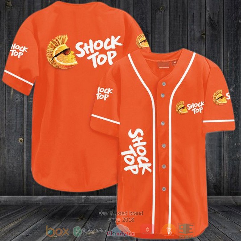 Shock Top Orange Baseball Jersey Shock Top Orange Baseball Jersey