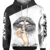 Shut The Fox Up Shhh Fox Racing Lips Pullover And Zippered Hoodies Custom 3D Graphic Printed 3D Hoodie All Over Print Hoodie For Men For Women - 3f4b18bd387b