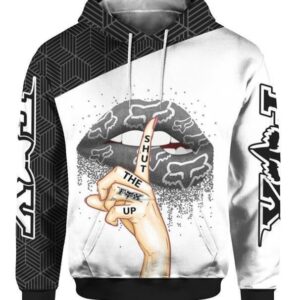 Shut The Fox Up Shhh Fox Racing Lips Pullover And Zippered Hoodies Custom 3D Graphic Printed 3D Hoodie All Over Print Hoodie For Men For Women - 3f4b18bd387b