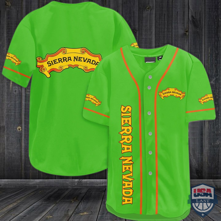 Sierra Nevada Beer Baseball Jersey Sierra Nevada Beer Baseball Jersey