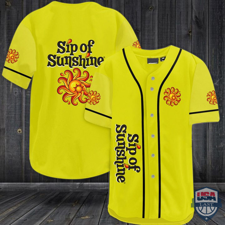 Sip Of Sunshine Baseball Jersey Sip Of Sunshine Baseball Jersey
