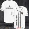 Skrewball Whiskey Peanut Butter Whiskey White Baseball Jersey
