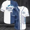 Skull Busch Light Baseball Jersey