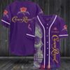 Skull Crown Royal Dark Purple Baseball Jersey
