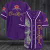 Skull Crown Royal Purple Baseball Jersey