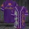 Skull Crown Royal Purple Baseball Jersey