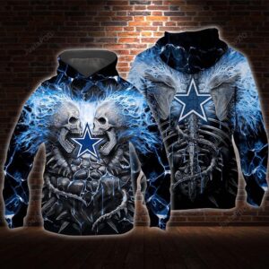 Skull Dallas Cowboys NFL Men and Women 3D Hoodie Shirt Dallas Cowboys NFL 3D Shirt Dallas Cowboys 3D All Over Printed Shirt - 6bf0bef2066e