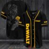 Skull Dewalt Black Baseball Jersey