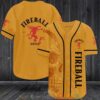 Skull Fireball Whisky Baseball Jersey