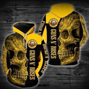 Skull Guns N Roses Pullover And Zippered Hoodies Custom 3d Graphic Printed 3d Hoodie All Over Print Hoodie For Men For Women - e350a19bad2e