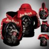 Skull Jim Beam Wine Pullover And Zip Pered Hoodies Custom 3D Graphic Printed 3D Hoodie All Over Print Hoodie For Men For Women - 250208ccd7d5