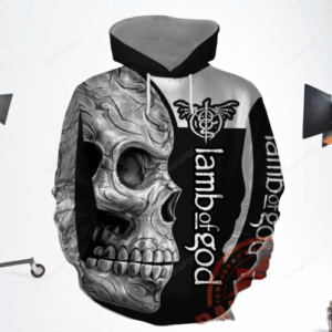 Skull Lamb Of God Rock Band Men and Women 3D Hoodie Shirt Skull Lamb Of God Rock Band 3D Shirt Skull Lamb Of God Rock Band 3D All Over Printed Shirt - e247697e6e2e