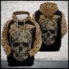 Skull Leopard Pattern 3D Printed Hoodie/Zipper Hoodie - fad6ecc0ceb0