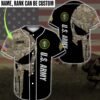 Skull Us Army Baseball Jersey