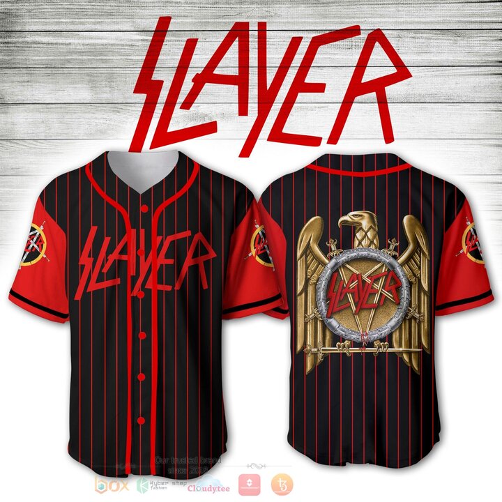 Slayer Eagle Baseball Jersey Shirt Slayer Eagle Baseball Jersey Shirt
