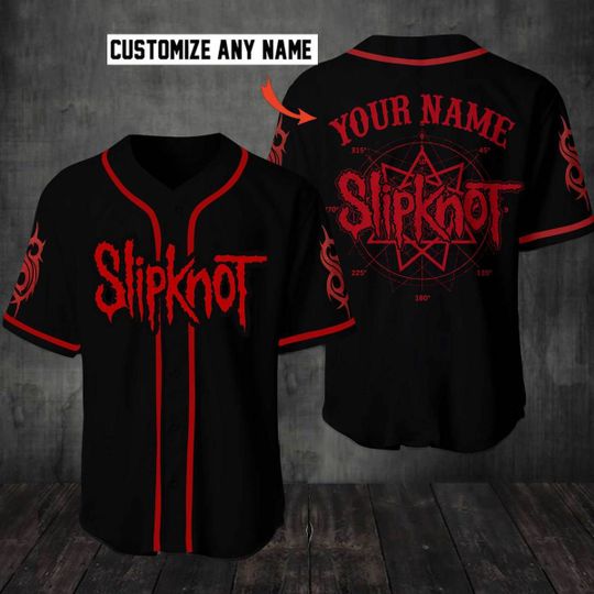 Slipknot Custom Name Baseball Jersey Shirt Slipknot Custom Name Baseball Jersey Shirt