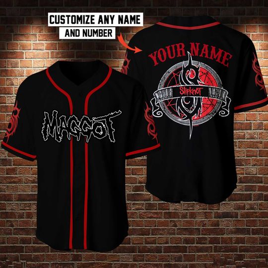Slipknot Maggot Custom Name Baseball Jersey Shirt Slipknot Maggot Custom Name Baseball Jersey Shirt