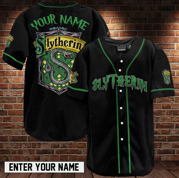 Slytherin Custom Name Baseball Jersey- Limited Edition Slytherin Custom Name Baseball Jersey- Limited Edition