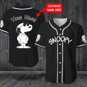Snoopy Baseball Jersey Custom Name
