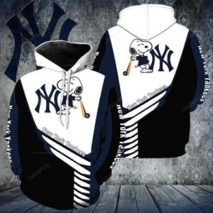 Snoopy New York Yankees Pullover And Zippered Hoodies Custom 3d Graphic Printed 3d Hoodie All Over Print Hoodie For Men For Women - 2cb653b0170e