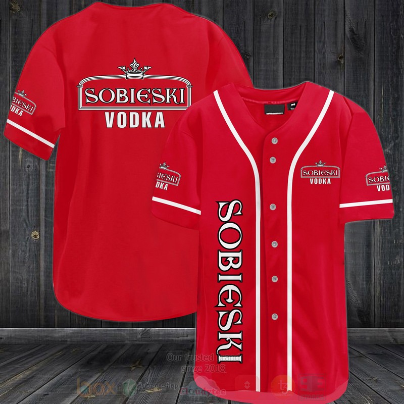 Sobieski Vodka Baseball Jersey Shirt Sobieski Vodka Baseball Jersey Shirt