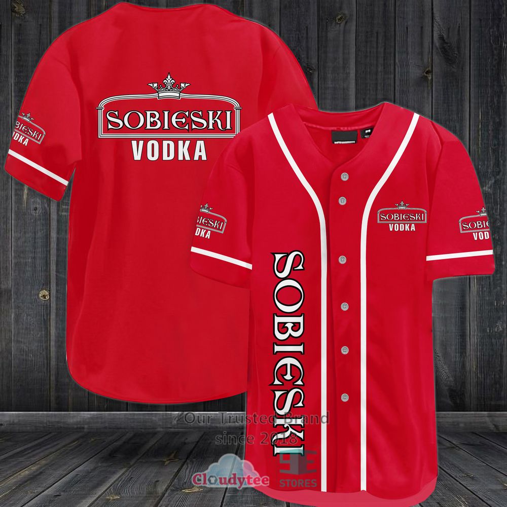Sobieski Vodka Baseball Jersey Shirt Sobieski Vodka Baseball Jersey Shirt