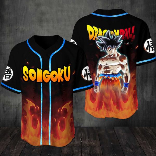 Songoku Dragon Ball Baseball Jersey Shirt Songoku Dragon Ball Baseball Jersey Shirt