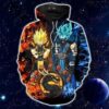 Songoku Sub Zero Vegeta Scorpion Dragon Ball Mortal Kombat Pullover And Zippered Hoodies Custom 3d Graphic Printed 3d Hoodie All Over Print Hoodie For Men For Women - b8f78c66ecad