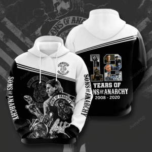 Sons Of Anarchy Movie And Character 12 Anniversary 3D Hoodie For Men For Women