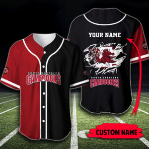 South Carolina Gamecocks Custom Name Baseball Jersey