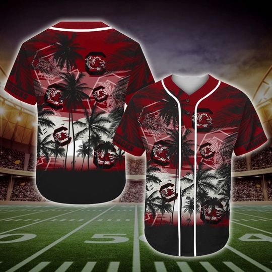 South Carolina Gamecocks Tropical Baseball Jersey South Carolina Gamecocks Tropical Baseball Jersey