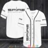 Spire Motorsports Car Team White Baseball Jersey