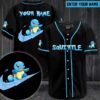 Squirtle Pokemon Custom Name Baseball Jersey