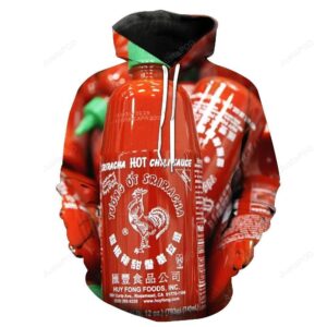 Sriracha Hot Chili Sauce V2 3D Hoodie For Men Women All Over 3D Printed Hoodie - a97fa4093825