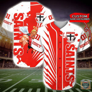 St Kilda Saints Afl Personalized Baseball Jersey Shirt