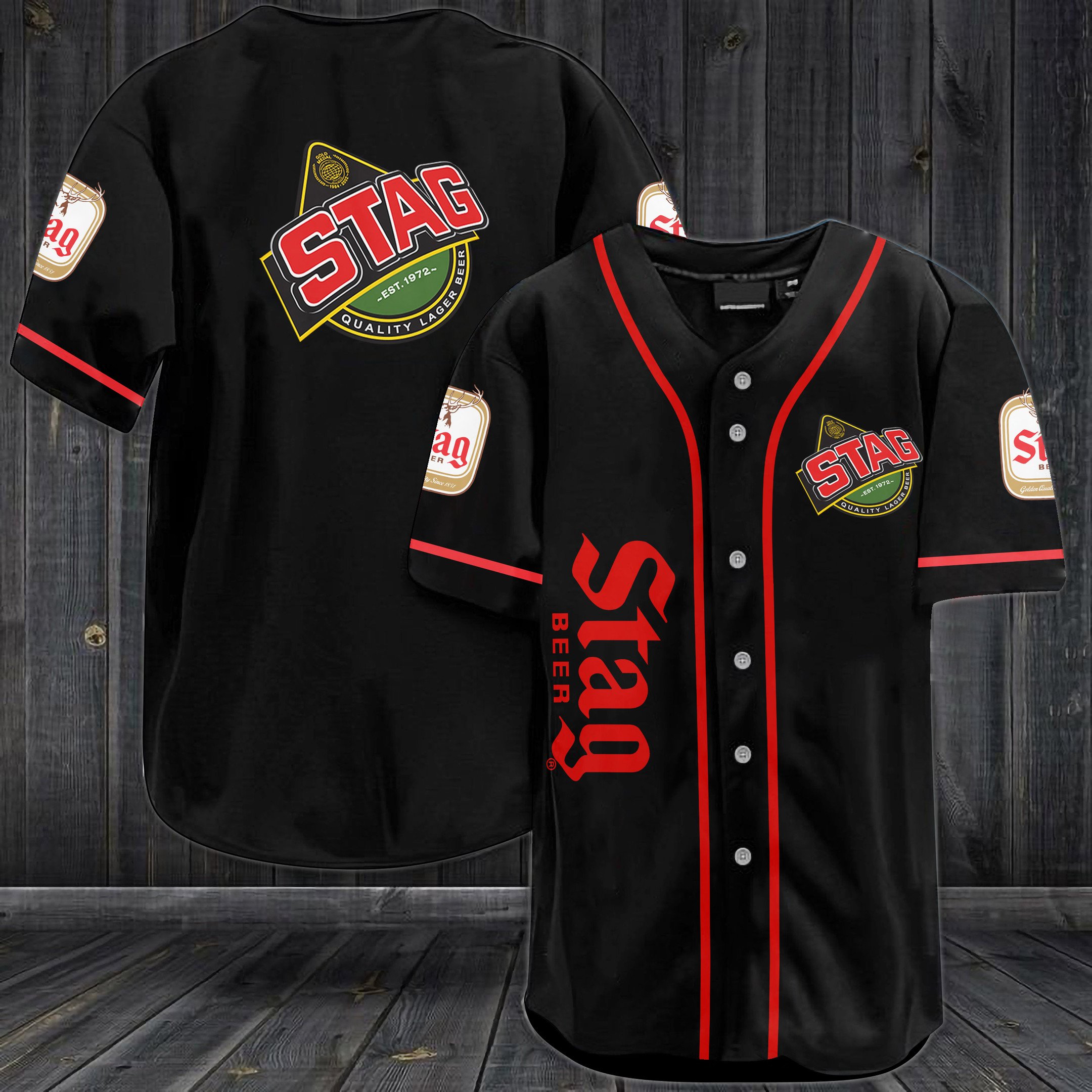Stag Lager Beer Baseball Jersey Stag Lager Beer Baseball Jersey