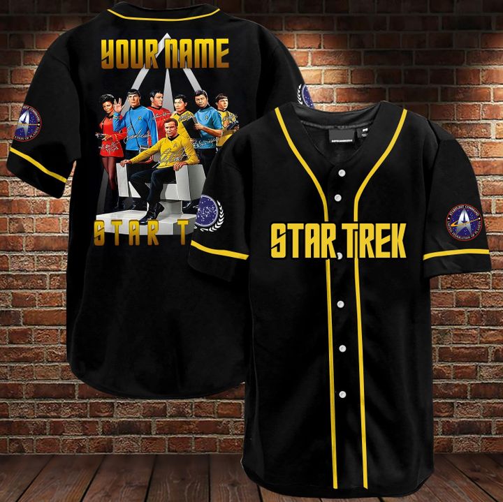 Star Trek Custom Name Baseball Jersey Star Trek Custom Name Baseball Jersey