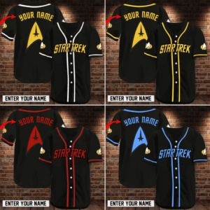 Star Trek Logo Baseball Jersey Custom Name
