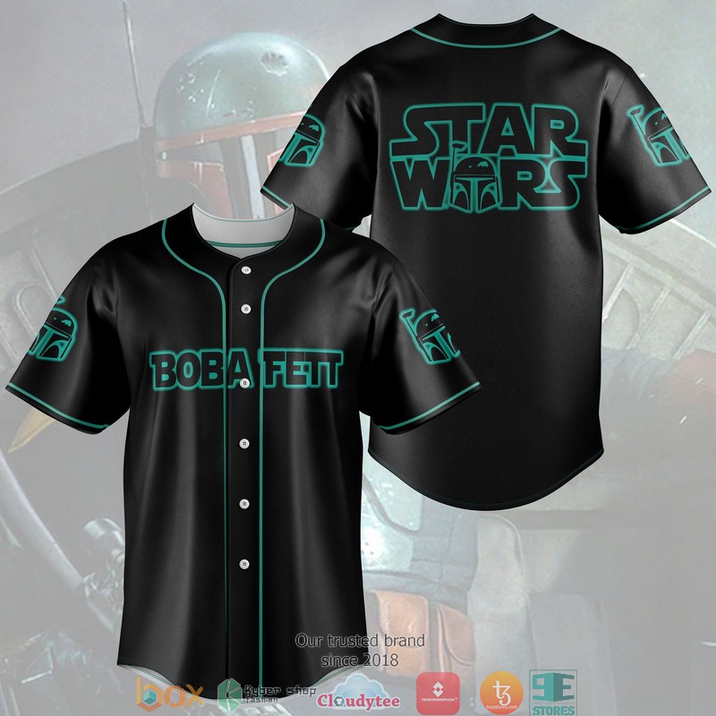 Star Wars Boba Fett Baseball Jersey Star Wars Boba Fett Baseball Jersey