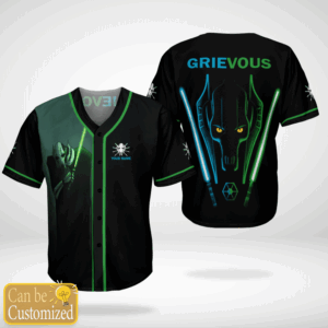 Star Wars Grievous Custom Name Baseball Jersey Shirt
